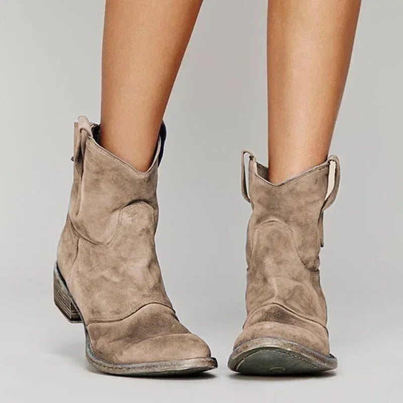 Destiny™ - Stilfulla Vintage Cowboy Enkelboots